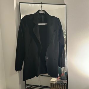 Norma Kamali neoprene fitted blazer